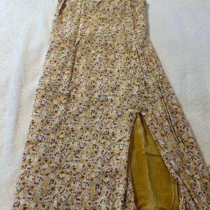 Abercrombie & Fitch Yellow Floral Dress